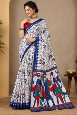 Bagru Block Printed Saree