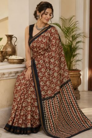 Hand Block Printed Saree